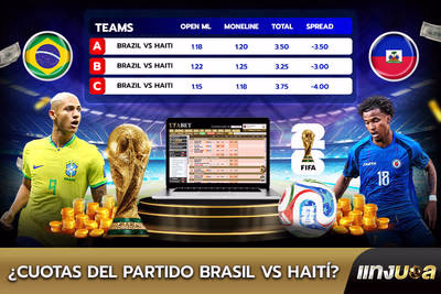 ¿Cuotas del partido Brasil vs Haití?