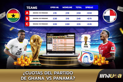 ¿Cuotas del partido de Ghana vs Panamá?