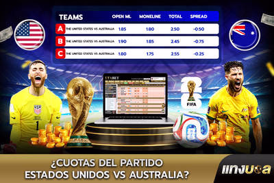 ¿Cuotas del partido Estados Unidos vs Australia?