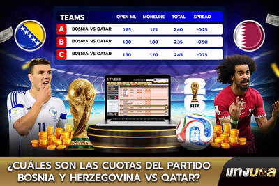 ¿Cuáles son las cuotas del partido Bosnia y Herzegovina vs Qatar?