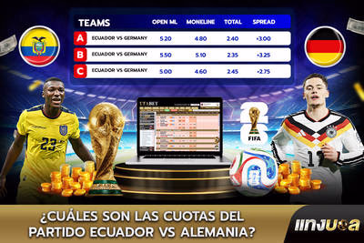 ¿Cuáles son las cuotas del partido Ecuador vs Alemania?
