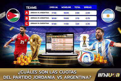 ¿Cuáles son las cuotas del partido Jordania vs Argentina?