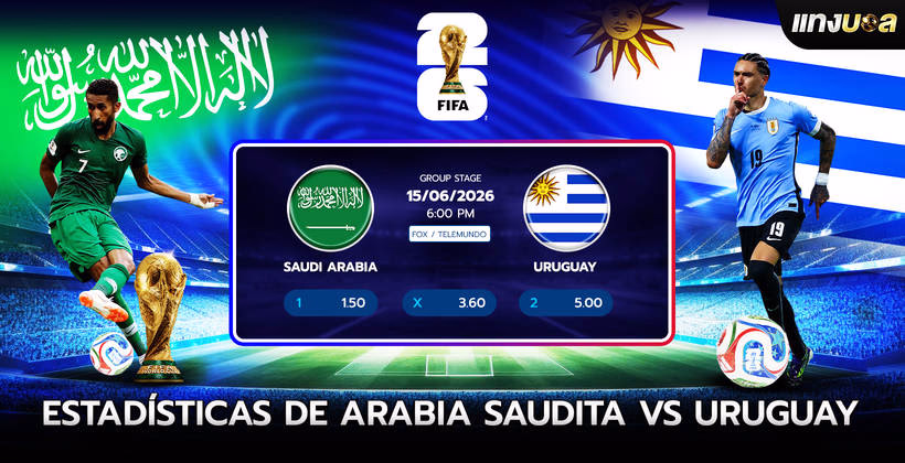 Estadísticas de Arabia Saudita vs Uruguay