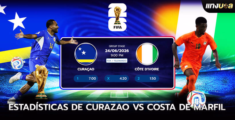 Estadísticas de Curazao vs Costa de Marfil