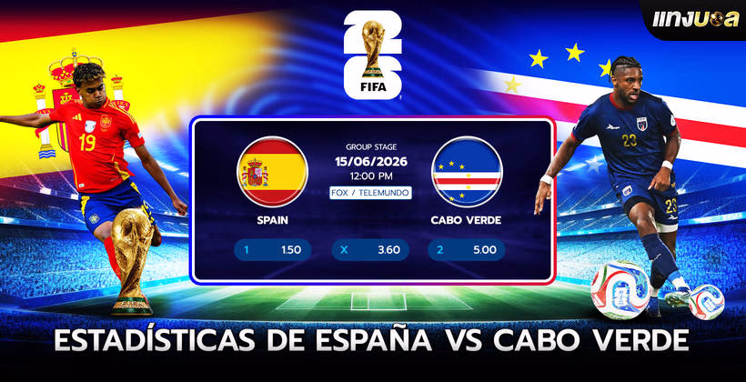 Estadísticas de España vs Cabo Verde