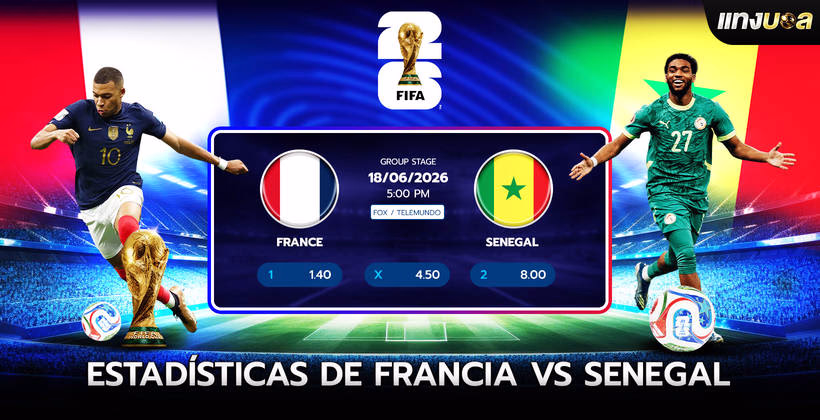 Estadísticas de Francia vs Senegal