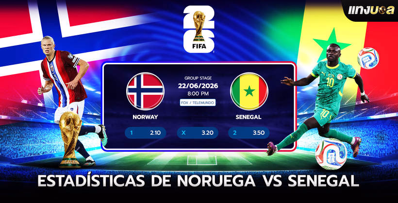 Estadísticas de Noruega vs Senegal