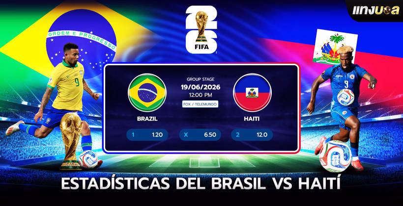 Estadísticas del Brasil vs Haití