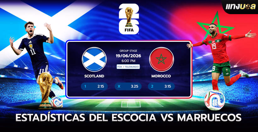 Estadísticas del Escocia vs Marruecos