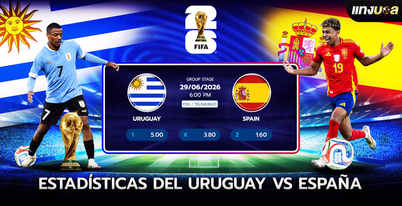Estadísticas del Uruguay vs España
