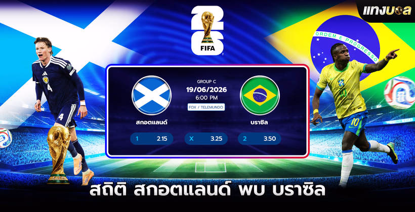 สถิติสกอตแลนด์ พบ บราซิล