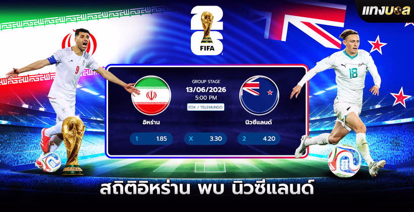 สถิติอิหร่าน พบ นิวซีแลนด์
