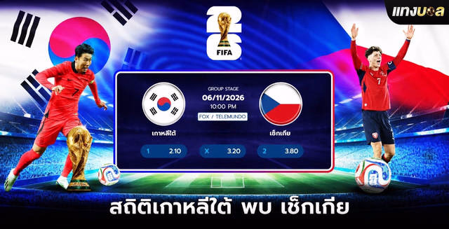 สถิติเกาหลีใต้ พบ เช็กเกีย