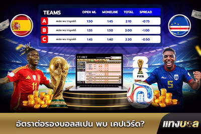 อัตราต่อรองบอลสเปน พบ เคปเวิร์ด?
