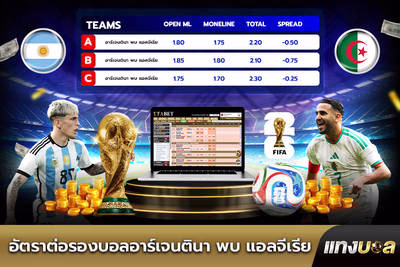 อัตราต่อรองบอลอาร์เจนตินา พบ แอลจีเรีย