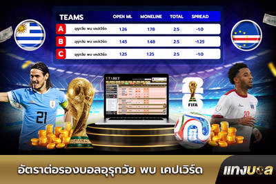 อัตราต่อรองบอลอุรุกวัย พบ เคปเวิร์ด